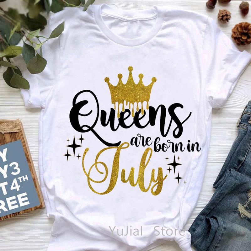 Stylish Queen Cartoon Women's Short Sleeve T-shirt - European & American Trend