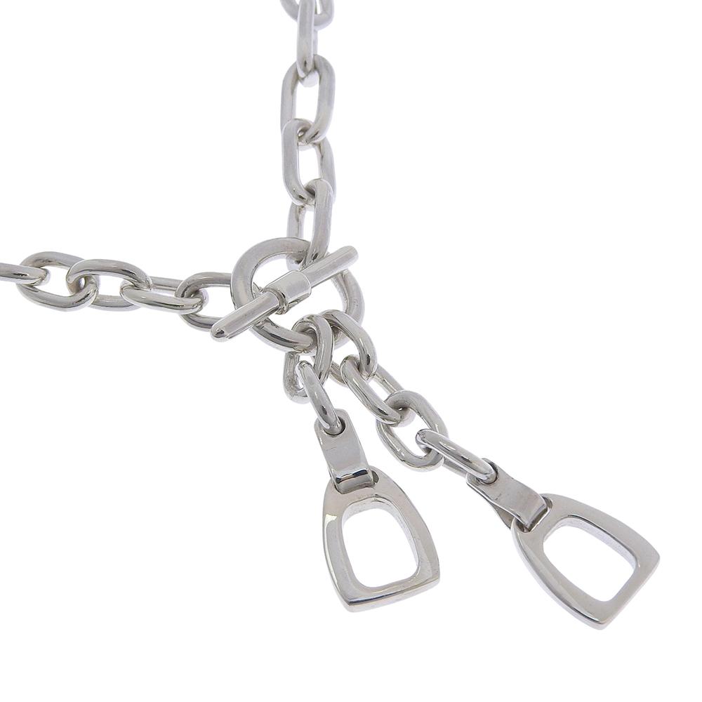GUCCI Horsebit Necklace Silver925 45.1g unisex Used