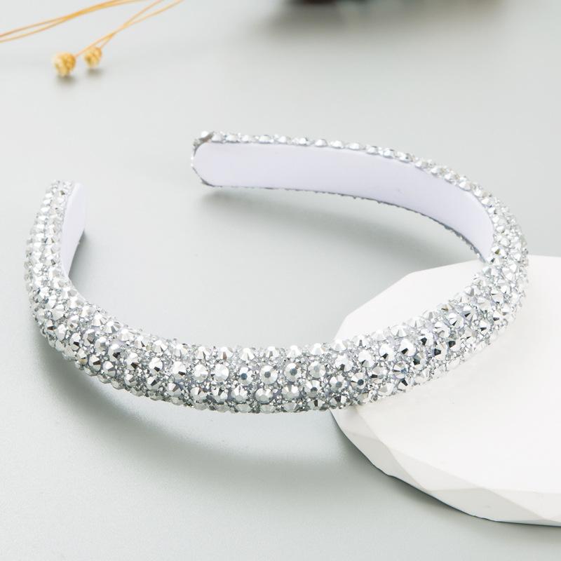 Women Hair Band Color Crystal Full Bit Band Super Sparkling Headwear