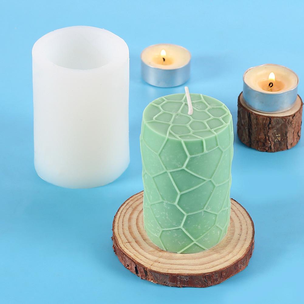 

Силиконовые глиняные инструменты ручной работы, цилиндр, форма для свечей, художественные формы для воска, торта, смолы C белый