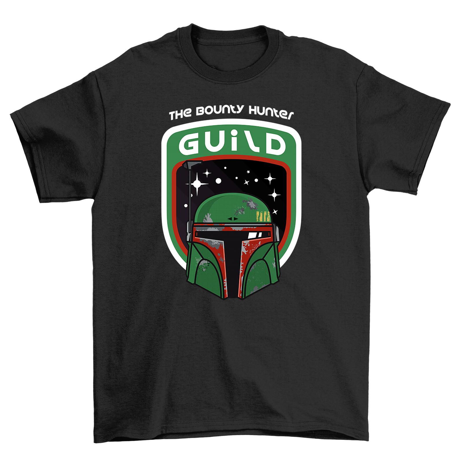 Bounty Hunter Guild T-Shirt Mens Womens Tees Top - Join the Galactic Hunt with Boba Fett! Funny, 100% S
