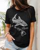 Hawaii Tribal Shark Shirt, Polynesian Great White Tee, Hawaiian Island Gift, Ocean Wildlife Beach Vacation Outfit, Tattoo Style Graphic Art.