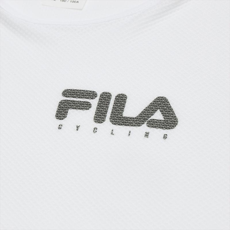 FILA Cycling Psyche Flow Series Fashion Versatile Letter Simple Comfortable Sleeveless Tank Top Men tops White A11M528112F-WT