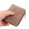 Heren Portemonnee Mode PU Leer Verticale Rits Portemonnee Grote Capaciteit Gesp Mannelijke Effen Kleur Kaarthouder Carteira Masculina