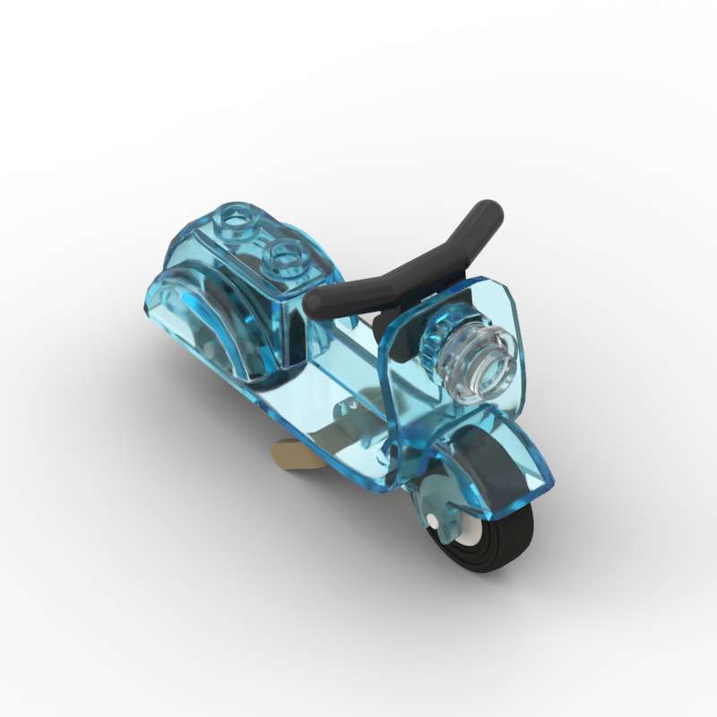 Non-Toxic Moc 1Pcs 15396 Scooter Vehicle Building Block 15396C02 Motorcycle With Handlebars Part Brick Particle Toy Children Birthday Gift