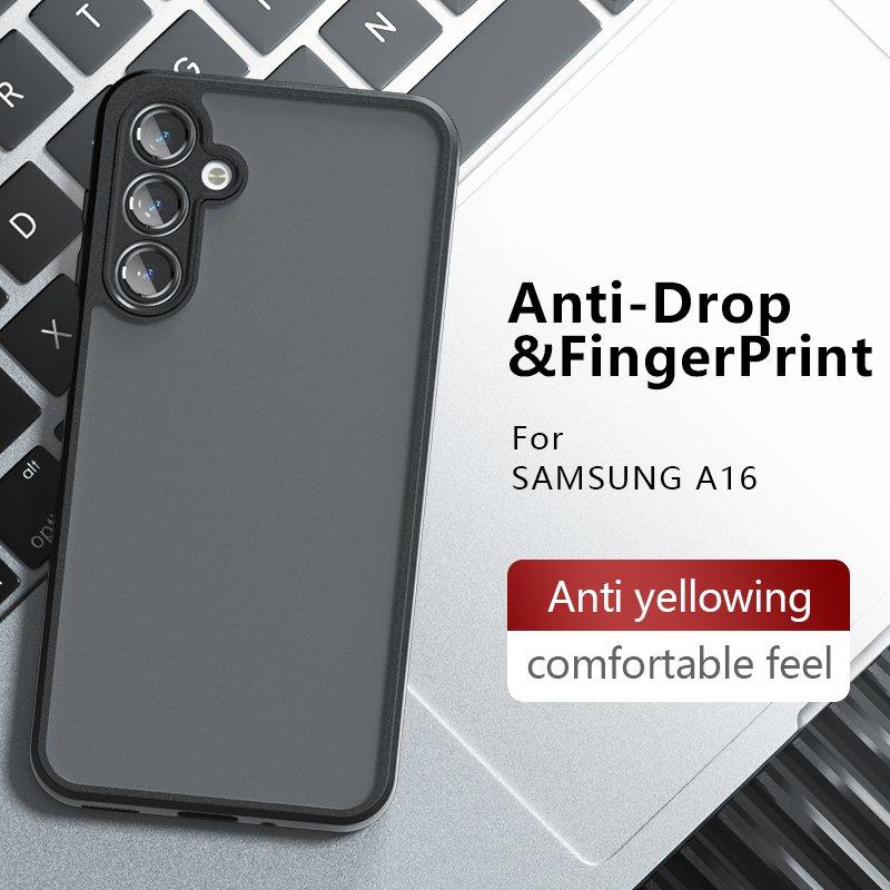 Für Samsung Galaxy A16 Mattes Case Samsung Galaxy A16 A15 A25 A55 A35 Hülle Coque Matt Transparent PC Stoßfest Rückseite Fundas