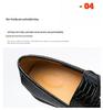 Men's Large Snake Print Leather Loafers, Sizes 38-46, Slip-on Business Casual Shoes