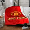 Manchester Customize Your Name Blanket Gift Customizable Blanket Soft Warm Cozy Perfect for Seaside Couch Office Living Room Four Seasons Multipurpose