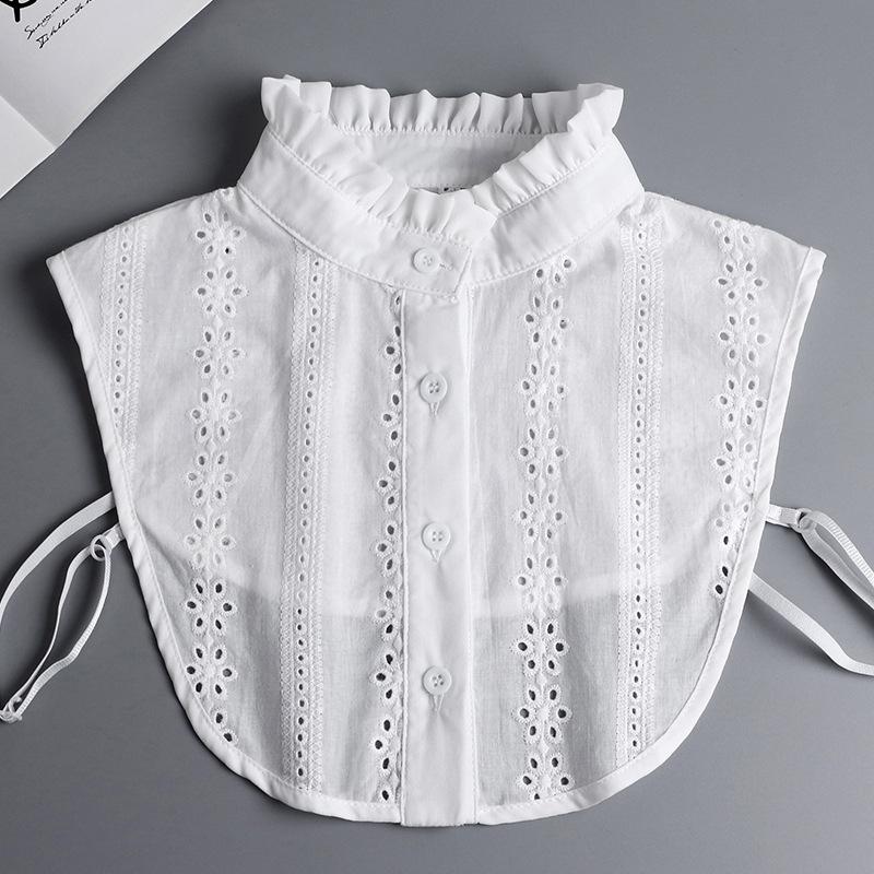 Faux False Fake Collar Detachable Dickey White Blouse Half Shirts for Women Girl