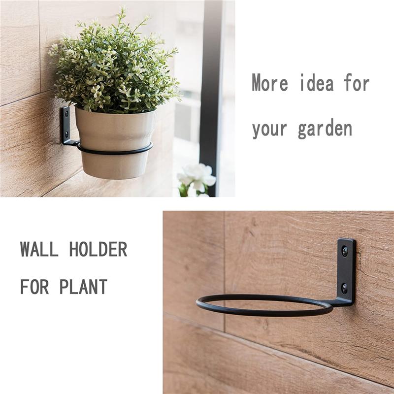 AEE4-3Pcs 6 Inch Ball Holder Display Wall Mount For Basketball Football Volleyball,Ball Storage For Garage,Planter Pot Holder