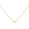 14K Gold Plated Stainless Steel A-Z Heart Initial Necklace Gold Silver Personalized Clavicle Gift for Women Unisex