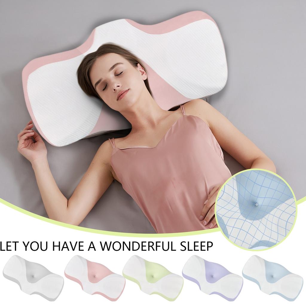 Lent, Ne s'affaisse pas, Oreiller cervical en coton à mémoire de forme, Commençant un voyage de sommeil de haute qualité