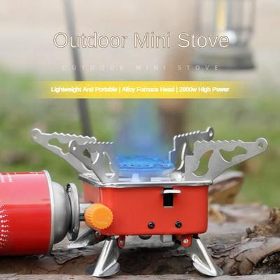 Portable Camping Gas Stove Mini High Power Foldable Windproof Cassette Stove Burner Outdoor Backpacking Camping Hiking Cooker