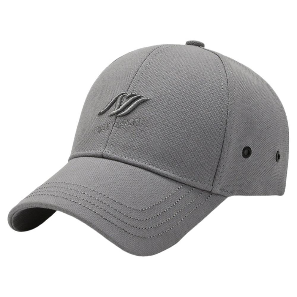 Spring Summer Baseball Hats Breathable Sunscreen Hats for Golf Running Workout светло-серый