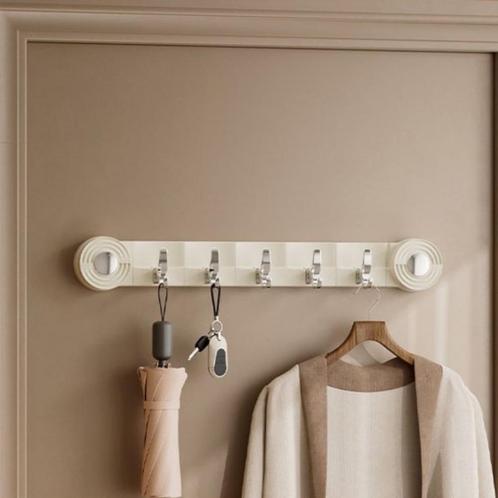 Wall Mounted Sundries Storage Rack Traceless Clothing Hook Stable Suction Cup Row Hook  Shower Room