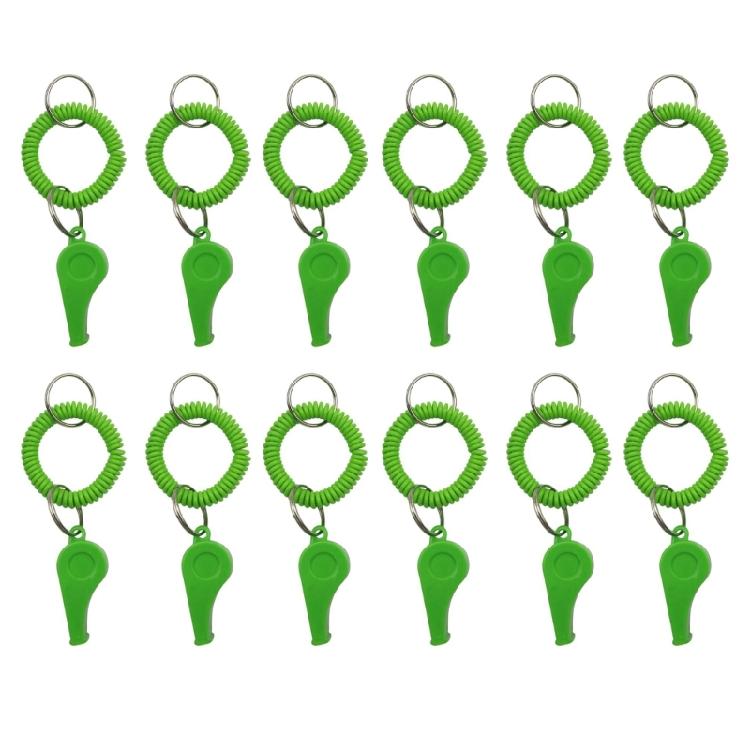 12pack Durability Colorful Whistle Sports Coaching Gear Nontoxic Plastic Whistle for Teams School Activity