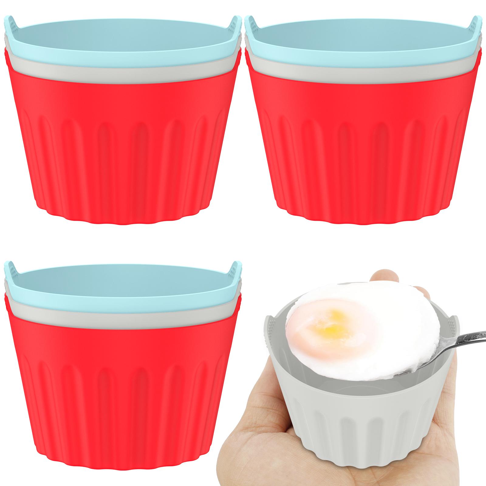 

9 шт. Силиконовые чашки для пашотницы для яиц, форма для варки яиц в аэрофритюрнице, чашка для приготовления яиц, чашки для выпечки для аэрофритюрницы, духовки, микроволновой печи, кухонные инструменты