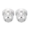 2Pcs Fuel Line Fitting Adapter Billet AN12 12AN Male Thread Weld On Bung Accessory