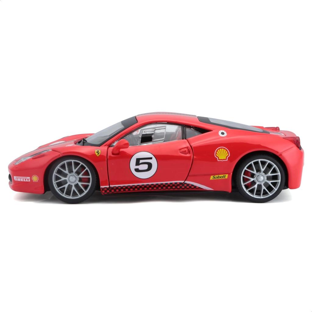 Bburago Ferrari 458 Challenge Red Diecast Model Car 1/24 / (Finished Product) 18-26302