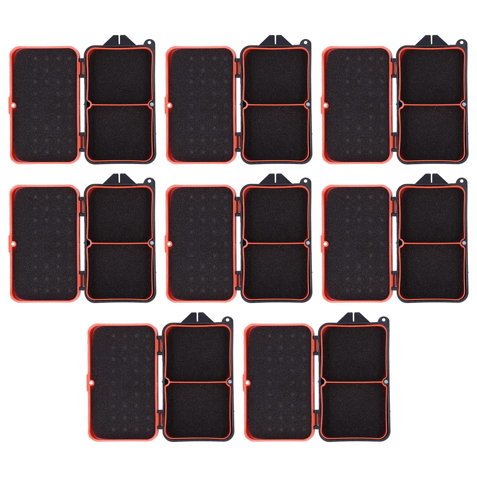 8PCS Portable Fishing Bait Box rthworm Red Worm Bait Lure Fishing Tackle Box Accessories