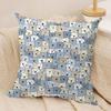 Cute cartoon Dog Face pattern Cushion Cover Silky Short Plush Invisible Zipper Dustproof Sofa Pillow Case for Home Decor