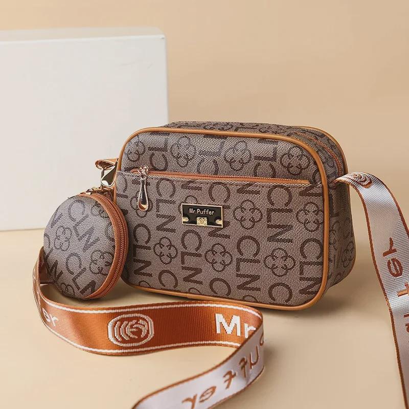 

Женский комплект из рюкзака и сумки через плечо с контрастным цветным принтом