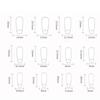 Coffin Press On Nails Gradient Designs Fake Nails Glue On Nails Artificial Acrylic Nails 24pcs Stick On Nails for Women