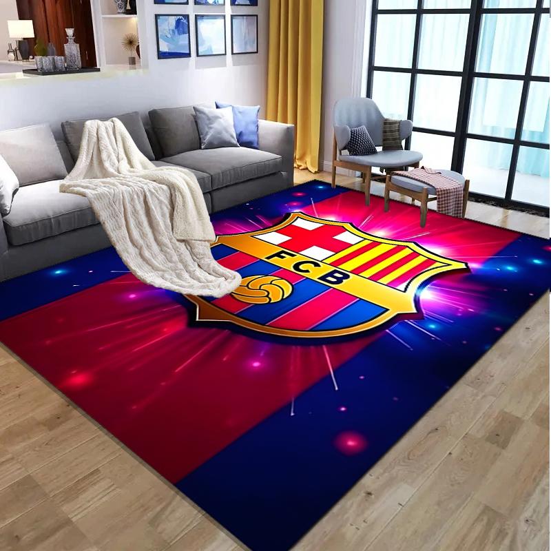 football club FC Pattern Rug, Indoor/Outdoor Mat, for Picnic, Gameroom, Bedroom, Office, Living Room, Home Decor Carpet, Birthday Gift