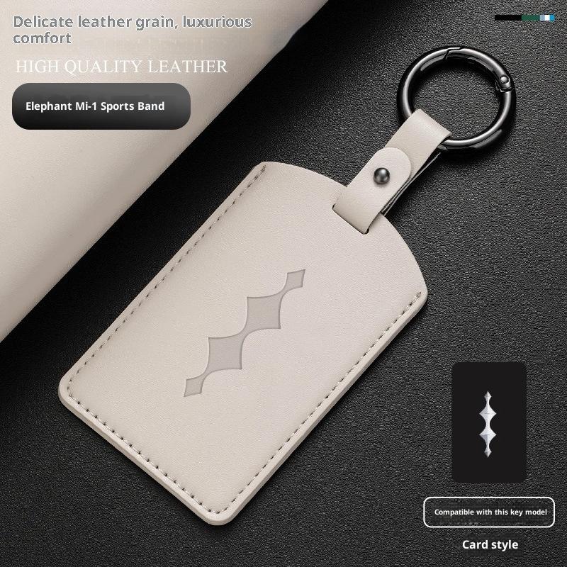 Genuine Leather Car Key Case Cover Key Bag For BYD DM-I Formula Leopard 5 8 2024 2023 Protect Set Car Accessories