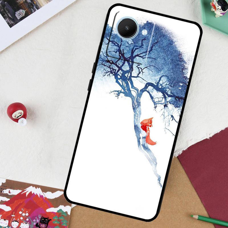

Чехол Fox Art Для Realme 14 Pro Plus 13 10 11 12 GT 6 5 6T GT7 Pro C61 C55 C53 C51 C21Y C25S C67 C75 Realme 10 Pro Plus