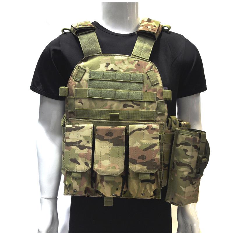6094 Tactical Vest - Multi-functional Combat Vest in 600D Oxford Cloth and Camouflage Design