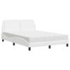 VidaXL Lit avec Matelas, Lit Rembourré avec Coussin de Tête de Lit, Lit Double, Lit Adulte, Meuble de Chambre à Coucher 3208867