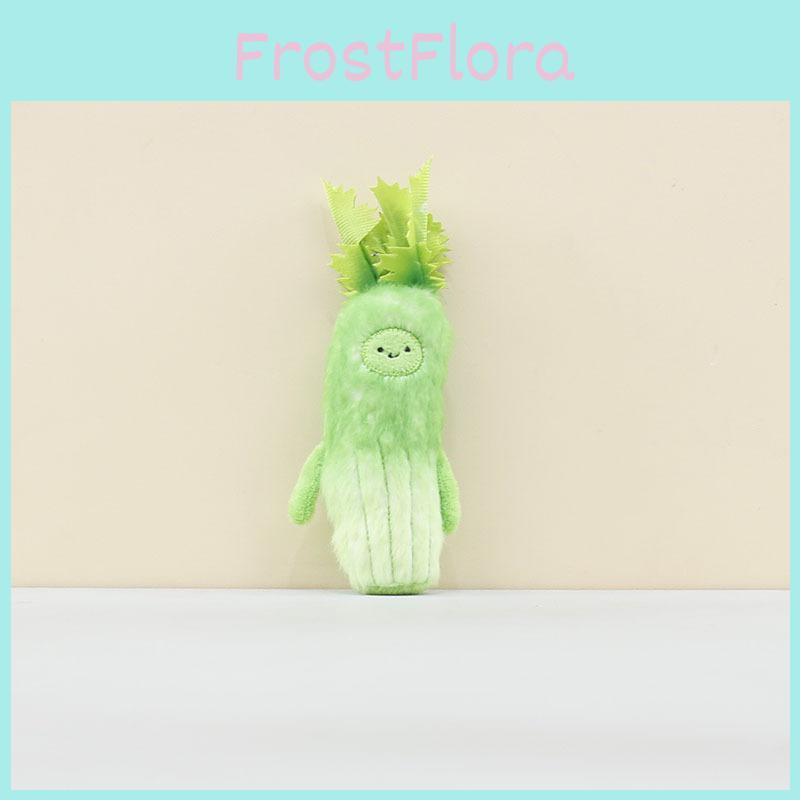 Plush Celery Pendant Toy With Short Pile Stuffed Animal Keychain Gift Kids For
