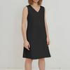 Women's Dresses Color Vintage V-Neck Cotton Sleeveless Vest Dresses