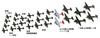 Skywave Series Japanese Navy Aircraft Set 7 1 Metal Jinpu and 1 Metal Special Edition Plastic Model Kit S66SP PIT-ROAD 1/700 (Includes Shinden)