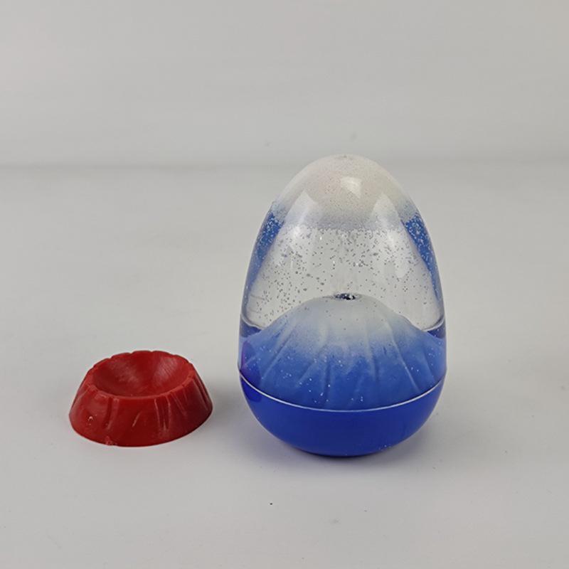 Volcanic Eruption Eggshell Oil Drip Ornament with Base - Hourglass Home Decor Gift