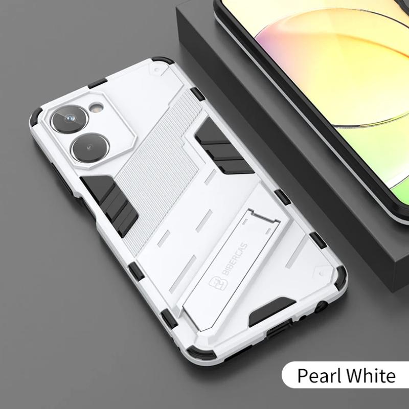 

Для OPPO Realme 10 4G противоударный бронированный чехол задняя крышка для Realme 10 4G магнитная подставка противоударные защитные чехлы для телефонов Coque For Realme 10 4G белый