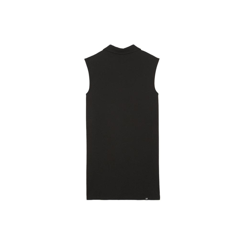Puma Solid Color Sleeveless Sports Dress Women Dresses Black 682163-01