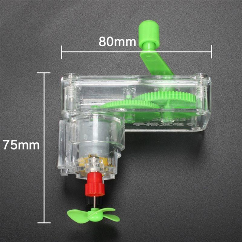 AEE4-5PCS Hand Generator Portable Generators Portable Hand Generator Experimental DIY Model Generator Electricity Generator