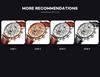 KINYUED J026 Man Automatic Watch Leather Band Waterproof Big Dials Decoration Casual Reloj Business Men Mechanical Watches