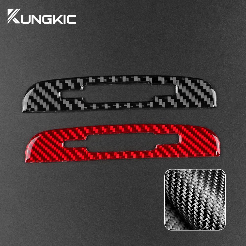 Real Soft Carbon Fiber Sticker For Subaru Impreza 2009 2010 2011 Rear Overhead Console Reading Light Car Interior Accessories