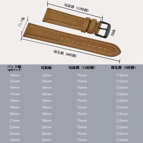 BISONSTRAP Replacement Watch Band, Genuine Suede Leather with Black Buckle and Spring Bars, 18mm, Camel, for Men and Women