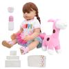 55cm Baby Girl Doll Waterproof Vinyl Adorable Baby Dolls Child Toy with Long Braided Hair