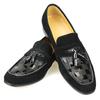Fashion Luxury Fringe Business Casual Shoe Four Seasons New Men's  One-step Loafers Fashion Black Leather Cow Suede Man Loafers Shoes