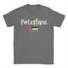 Awesome Heart Palestine Flag Palestinian T-Shirts for Unisex Round Collar Cotton T Shirts Short Sleeve Tees Graphic Printed Clothes