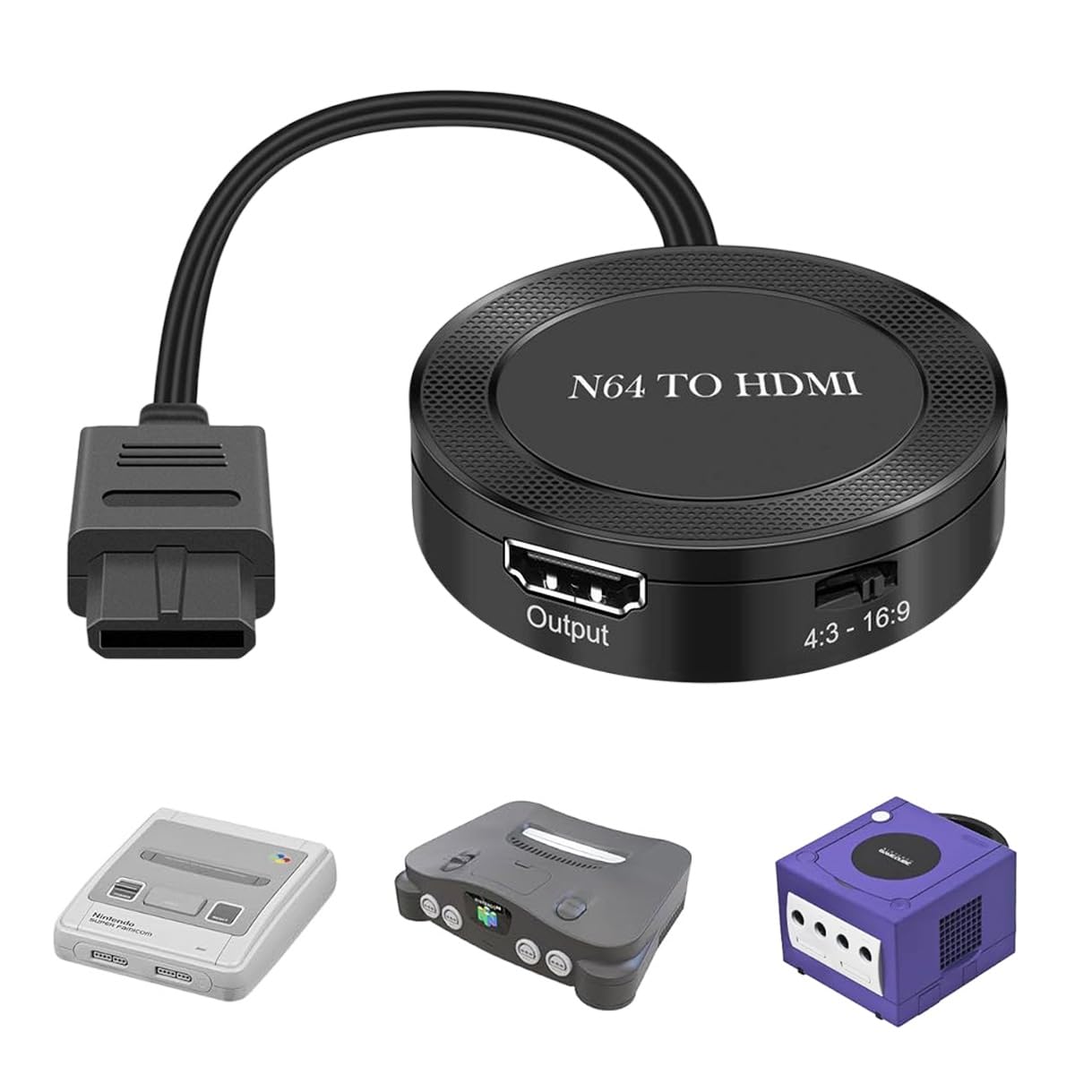 

конвертер Super Famicom GameCube Nintendo 64 сумісний адаптер HDMI-конверсії набір HDMI-кабелів [K&SGAMER] Мультиконверсія