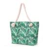 Printting Beach Tote Bag Large Capacity Foldable Travel Handbag Zipper Canvas Shoulder Bag For Travel Work Beach Gym Store