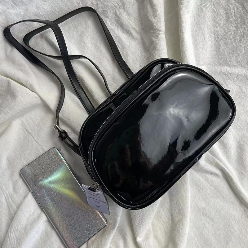 IELGY Cute and Playful Solid Color All-match Black Backpack for Women