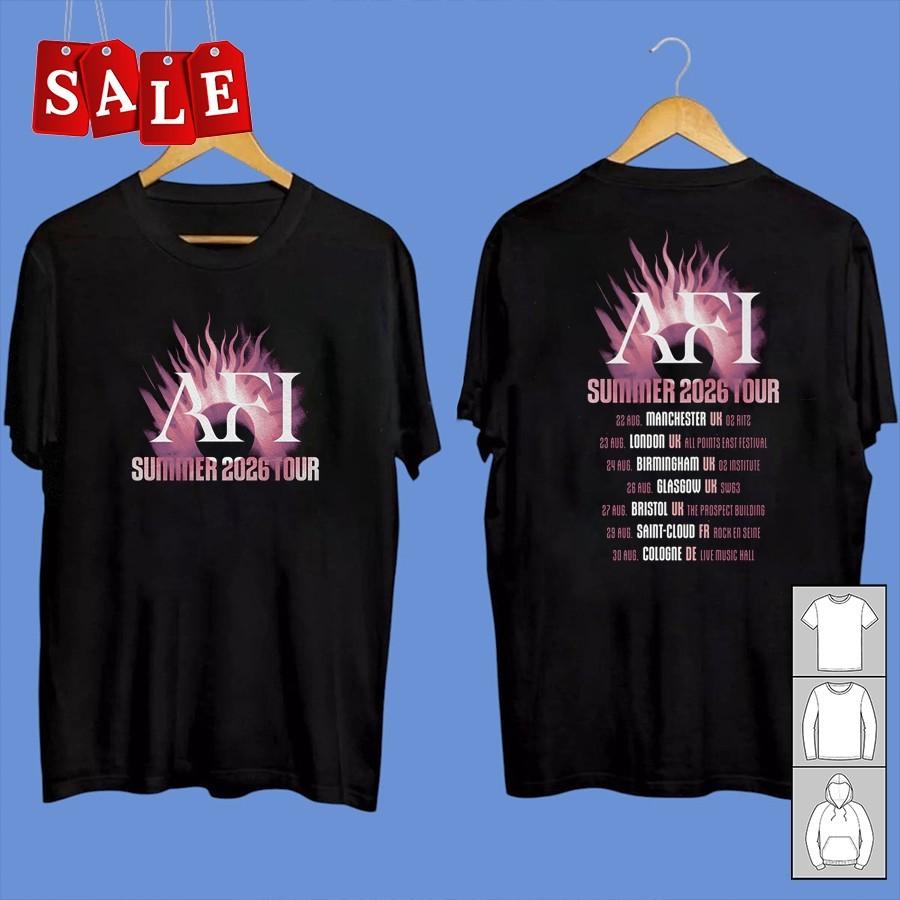 New AFI Tee UK EU Summer Music Festival 2026 S-5XL Shirt CA811 XXXXL