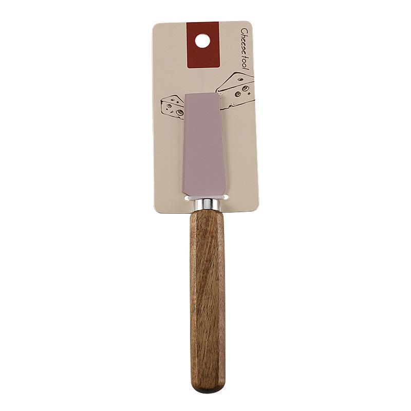 Käse- & Steakmesser-Set mit Griff aus Akazienholz und Antihaft-Edelstahlklinge